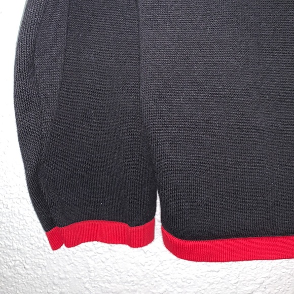 Christopher Banks snowflake print red blk white zip-up Christmas Sweater Sz L - Picture 13 of 13